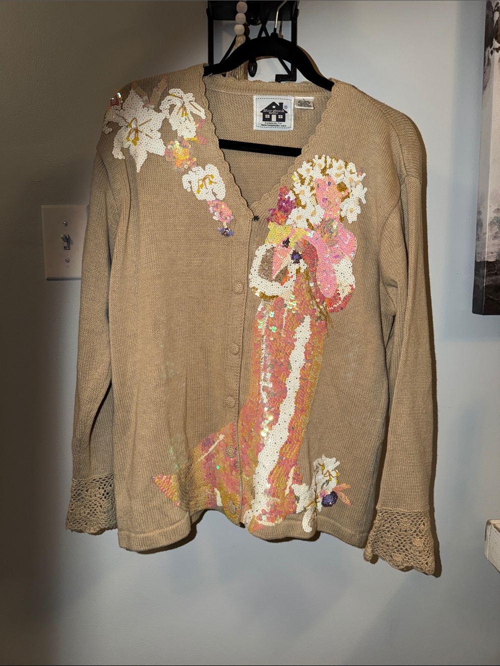 ⭐️Storybook Knits Famous sequins  The Kiss” sweater⭐️